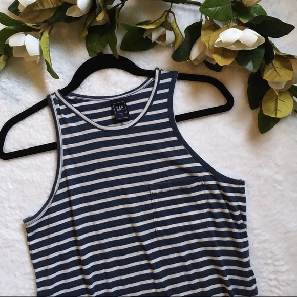 Gap | striped high neck tank top - Picture 1 of 6